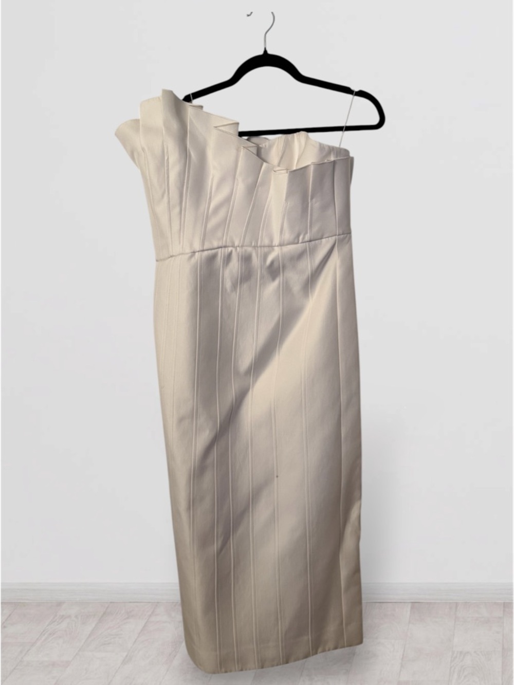 Acler One-Shoulder Ivory Dress